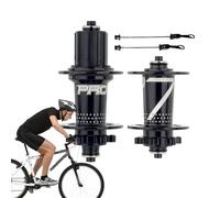 Pzuryhg Bike Wheel Hub Set, Quick Release Bike Hub, Aluminum Alloy Drum Body and Axis, Bicycle Fittings, Replacement Hubs for Road and Mountain Bikes, Sizes: 4x4x10cm / 4x4x13.5cm