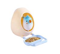 Pzuryhg Bird Chew Toy - Eggshell Foraging Bowl, Interactive Cage Enrichment Accessory with Natural Texture Stimulation, Stress Relief Play Feature, Ideal for Parrot Cockatiel Training