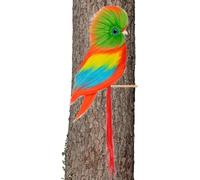 Pzuryhg Bird Figurines - Realistic Tropical Home Decor, Colorful Miniature Resin Birds with Hand-Painted Details, Sturdy Indoor Outdoor Display, Ideal for Bedroom Living Room Balcony Garden Parties