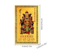 Pzuryhg Blessing Cards - Chinese Style Horse Year Stationary, Ancient Pattern Praying Souvenir with Golden Foil Accents, Traditional Lunar New Year Greetings, Ideal for Men Women Dad Grandparent