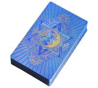 Pzuryhg Cartas de tarot, 80 cartas de tarot originales para principiantes, 12 x 7 cm, PET, a partir de 144 años