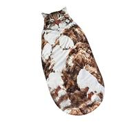 Pzuryhg Cat Sleeping Bag - Winter Warm Pet Sack, Washable Soft Plush Nest with Thick Thermal Lining, Animal Bed, Ideal for Indoor Living Room Apartment Bedroom