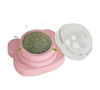 Pzuryhg Catnip Cat Toy - Rotating Lickable Chew Ball, Interactive Wall Mounted Catnip Toy with Teeth Cleaning Function, Engaging Play, Ideal for Small Medium Large Indoor Cats