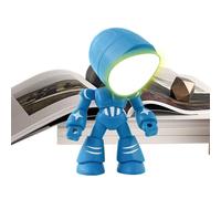 Pzuryhg Character Light - Playful Robot Nursery Beacon, Decorative Action Figure Lantern with Foldable Joints, Portable Battery Operated Mood Lighting, Ideal for Holiday Gifting Office Desks