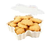 Pzuryhg Christmas Snack Tray - Food Serving Container, Multi Compartment Charcuterie Box with Lid, Nuts Treats Fruit Dip Function, Ideal for Kitchen Halloween Thanksgiving Fall Parties