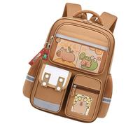 Pzuryhg Cute Creature Pack - Trendy Capybara Travel Satchel, Waterproof Kawaii Bookbag with Adjustable Shoulder Straps, Decorative Multi Pocket Cargo Carriers, Ideal for Camping Weekend Trips