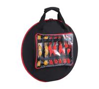 Pzuryhg Dart Game Tote - Equipment Storage Holder, 46x46cm Carrying Case for Easy Packing, Polyester Shielded Cover with Soft Handle, Dartboard Gear Organizer, Club Competition Use