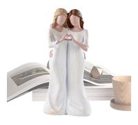 Pzuryhg Daughter Statue - Loving Hug Relationship Decor Piece, Artistic Resin Family Display Model with Craft Style, Sentimental Connection Showcase Element, Ideal for Living Room Table