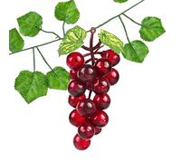 Pzuryhg Decorative Fruit Bunch - Faux Grape Set in Purple Green Black, Vibrant Imitation Grapes with Sturdy Finish, Perfect for Centerpiece Decoration, Ideal for Living Room Table