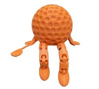 Pzuryhg Desk Figure - Poseable Sports Ball Toy, Articulated Golf Character Ornament with Adjustable Limbs Playful Visual Appeal, Room Display Companion, Ideal for Bedrooms Photography Scenes