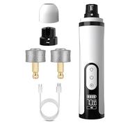 Pzuryhg Dog Nail Grinder - Rechargeable Puppy Toenail Trimmer, Electric Grooming Tool with LED Illumination Guide, Low Noise Precision Filing Feature, Ideal for Small Medium Large Pet Care