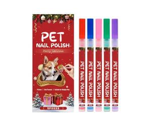Pzuryhg Dog Nail Polish - Quick Dry s Paint, Waterproof Polish Kit, Pet Safe Formulation, Dog & Cat Friendly Ingredient Blend, Fast Drying Canine Pedicure Coloring, Perfect for Styling