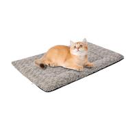 Pzuryhg Dog Sleeping Mat - Portable Pet Kennel Liner, Padded Furry Crate Blanket with Sturdy Stitching Edge, Breathable Lightweight Puppy Bedding, Ideal for Workplace Travel Carrier