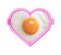 Pzuryhg Egg Mold - Heart Silicone Fry Ring, Nonstick Breakfast Cooking Shaper with Food Grade Safe Material, Quick Release Reduction, Ideal for Cute Pancakes Fried Eggs Omelets Toast