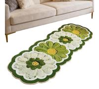Pzuryhg Flower Bath Mat - Non Slip Soft Carpet, Washable Absorbent Kitchen Rug with Floral Aesthetic Design, Enhances Interior Decor Comfort, Ideal for Kitchen Bedroom Home Entrance Workplace