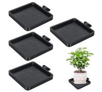 Pzuryhg Flower Rack - Raised Planter System, Tool Free Mountless Shelf Collection Featuring Contemporary Aesthetics, Spill Guard Containment Mechanism, Choice Indoor Outdoor Home Balcony Cafe