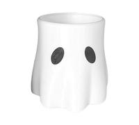 Pzuryhg Ghost Planter, Halloween Candy Bowl Bucket Planter with Cute Figurine Flowerpot Design, Spooky Tabletop Decorations for Windowsill, Desk, Living Room, Bedroom, Apartment, Indoor Display
