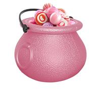 Pzuryhg Halloween Candy Bucket, Trick or Treat Pot, PP Reusable Container, Decorative Prop for Holiday Events, Kids, Adults, Girls, Boys, Toddler, Indoor, Outdoor, Party Accessory, 7x5x5.3cm