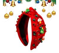 Pzuryhg Holiday Pearl Hairband - Christmas Party Headpiece for Women, Decorative Dress Up Hair Accessory with Stylish Festive Look, Lightweight Comfort, Ideal for Winter Wedding Gathering