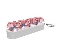 Pzuryhg Keyboard Tester - Mini Key Switch Pad, Mechanical Click Trainer with Compact Keycaps, Stress Relief Tactile Feedback, Ideal for Coding Practice Desk Focus