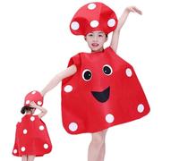 Pzuryhg Kids Halloween Costume - Fruit Theme Dress Up Outfit, Creative Vegetable Inspired Clothing with Soft Breathable Fabric, Flexible Fit, Ideal for Birthday Party Dance Performance Dress Up