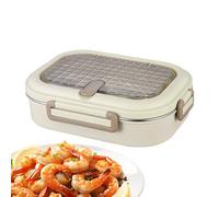 Pzuryhg Lunch Box - Large Capacity Food Container, Stainless Steel Insulated Storage with Leakproof Lid, Microwave and Dishwasher Safe, Ideal for School Work Camping Travel