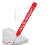 Pzuryhg Marking Pen - Deep Reach Long Tip Marker, Quick Dry Permanent Woodworking Pen with Precise Line Function, Ideal for Carpenters Builders Construction Workshop Projects