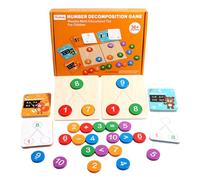 Pzuryhg Math Games Kindergarten, Addition and Subtraction Counting Games, Interactive Learning Tool, Wooden Paper Educational Toys for Toddler and Preschool Learning, 23x16.8x3.5cm