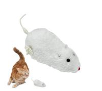 Pzuryhg Pet Mouse Toy - Clockwork Running Cat Toy, Mechanical Plush Mice with Action and Rolling Movement, Sturdy Fun Indoor Activity for Cats Kittens Exercise Hunting Stimulation, Ideal for Home Pla