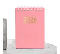 Pzuryhg Planificador diario, cuaderno de bobina 2026, cuaderno de bolsillo A7 para dibujar, aula, enfermería, universidad, investigación, derecho, trabajo, reuniones, estudio, organización oficina