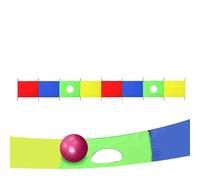 Pzuryhg Play Parachute for Kids, Large Rectangular Gymnastics Training Equipment Toy, Fun Interactive Cooperative Play for Outdoor Yard Field Playground Activities, Group Sports, and Team Games