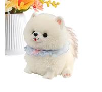 Pzuryhg Plush Dog Toy - Realistic Puppy Stuffed Animal, Soft Decorative Companion with Detailed Texture Design, Display Collectible Accent, Ideal for Kids Bedrooms Gift Giving Home Decoration