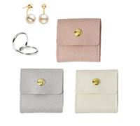 Pzuryhg Portable Jewelry Organizer - Foldable 3 Piece Travel Case, Multifunctional Bag with Separate Compartments for Rings, Necklaces, Bracelets, and Cosmetics, Easy Carry for Purse or Handbag