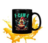 Pzuryhg Rooster Coffee Mugs - Novelty Poultry Styler, Sculpted Animal Shape with High Heat Retention Glaze, Sturdy Chip Resistant Finish, Ideal for Workplace Desks Easter Valentine Parties