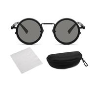 Pzuryhg Round Sunglasses - Unisex Dimming Shades, Manual Light Control Optics with Sturdy Frame, High Definition Polarized, Ideal for Hiking Driving Workplace