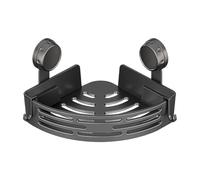 Pzuryhg Shower Organizer - Corner Bathroom Shelf Rack, Suction Cup Removable Storage with Adjustable Tiers, Space Saving Holder, Ideal for Shampoo Soap Toiletries Accessories in Small Bathroom