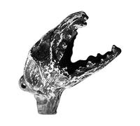 Pzuryhg Silbato de grito aterrador, silbato de calavera de Halloween, accesorios de broma gótica, silbato coleccionable de vacaciones, silbato de broma al aire libre, efectos de sonido espeluznantes,