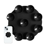 Pzuryhg Silicone Phone Holder Grip, Suction Cup Mount for Shower Walls, 5.1x5.1x0.4cm Multipurpose Sticky Phone Stand with Strong Secure Grip Fits Most Smartphones and Tablets for Hands-Free Use