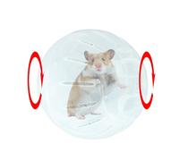 Pzuryhg Small Animal Running Ball - Durable Pet Exercise Sphere, Lightweight Enclosed Hamster Wheel with Secure Lock, Keeps Pets Active and Entertained, Ideal for Gerbils Mice Hamsters