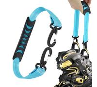 Pzuryhg Snowboard Gear Strap - Adjustable Skating Shoulder Sling, Ice Skates Snowboard Carrying Belt with Padded Grip Handles, Compact Lightweight Strap for Outdoor Winter Sports and Travel