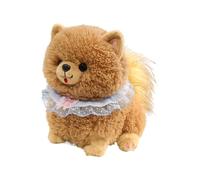 Pzuryhg Stuffed Puppy - Dog Plush Figure, Cute Soft Animal Decoration with Realistic Facial Features Craft, Comfort Display Collectible Toy, Ideal for Children Nursery Shelves Gift Surprises