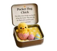 Pzuryhg Stuffed Toy - Mini Easter Comfort Doll, Cute Motivational Plush Keepsake with Message Card Packaging, Hug Design, Ideal for Spring Celebration Encouragement Giving