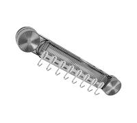 Pzuryhg Suction Hooks - No Drill Acrylic Rack, Waterproof Hanging Organizer with 8 Hooks for Efficient Storage, Easy Mount Function, Ideal for Kitchen Spa Closet Entryway Home Cabin Nursery