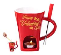 Pzuryhg Sweet Fondue Cup - 200ml Candy and Chocolate Fondue Mug, Perfect for Butter Cheese Dipping, Family Gatherings, Holiday Celebrations, Coffee & Dessert Fun, Ideal for Kitchen and Home Use