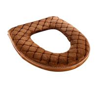 Pzuryhg Toilet Seat Cover - Soft Velvet Warmer Pad, Washable Cloth Commode Shield with Zippered Enclosure, Thick Plush Thermal Insulation, Ideal for Cold Winter Morning Bathroom Routine