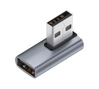 Pzuryhg USB Adapter - 90 Degree Connector USB 3.0 A Male to Female, High Speed 10GBPS Data Transfer Extender, Compact Laptop PC TV Connection, Ideal for Desk and Entertainment Setup