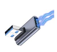 Pzuryhg USB C Up Down Adapter - Vertical Elbow Port Saver, 10Gbps Male to Female Data Transfer Hub, Secure Charging Connection Interface, Ideal for Workplace Laptop Docking Station