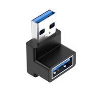 Pzuryhg USB C Up Down Adapter - Vertical Elbow Port Saver, 10Gbps Male to Female Data Transfer Hub, Secure Charging Connection Interface, Ideal for Workplace Laptop Docking Station