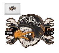 Pzuryhg Vehicle Eagle Sticker - Majestic Soaring Emblem, Waterproof Auto Exterior Decoration with Vibrant Ink Details, Easy Peel Scratches Covering System, Ideal for Workplace Fleet Trucks