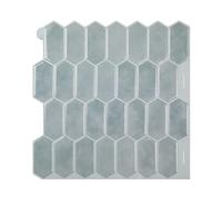 Pzuryhg Vinyl Tiles - Removable Wall Decals, Self Adhesive Geometric Cover with Water Resistant Coating, Easy Wipe Clean Texture, Ideal for Home Renovation Projects